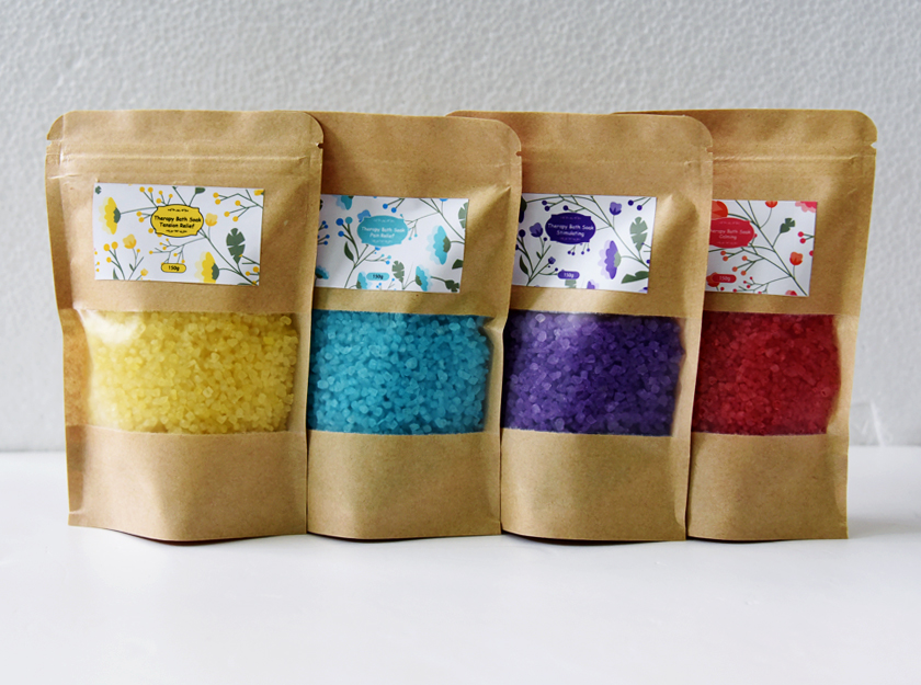 Therapy Bath Salt Kraft Bag